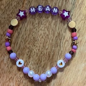 5 for $20 Taylor Swift Handmade Friendship Beaded Bracelet
“Mean”